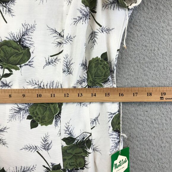 NEW Vintage Monte Carlo Floral Casual Dress size 14 1/2 - Picture 6 of 12